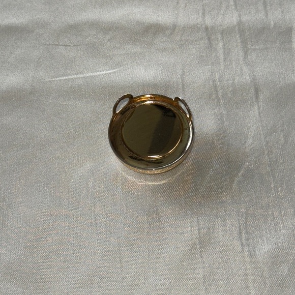 Vintage Tiger's Eye Brown & Gold Round Pendant Slide - Picture 8 of 12